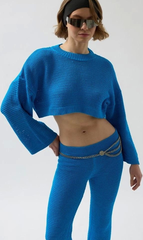 Oversize Triko Bluz Pantolon Takım