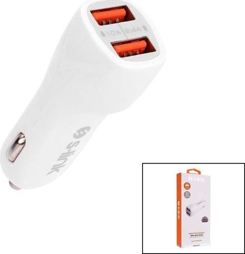 S-LİNK IP-805 DUAL USB  2XUSB  OTO - ARAÇ ÇAKMAKLIK ŞARJ BAŞLIK  2.4 A (2818)