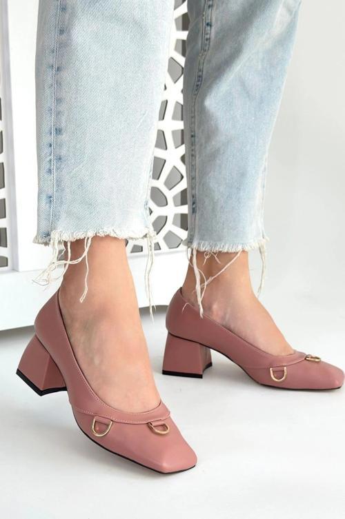 Cande Pudra Cilt Topuklu Ayakkabı