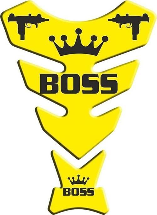 Universal Motosiklet Tank Pad Boss Sarı