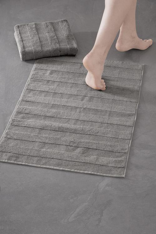 Mons Bathmat 404 - Yeni Trend,50x75cm. 2ad. Premium Ayak Havlusu / Banyo Paspas Seti