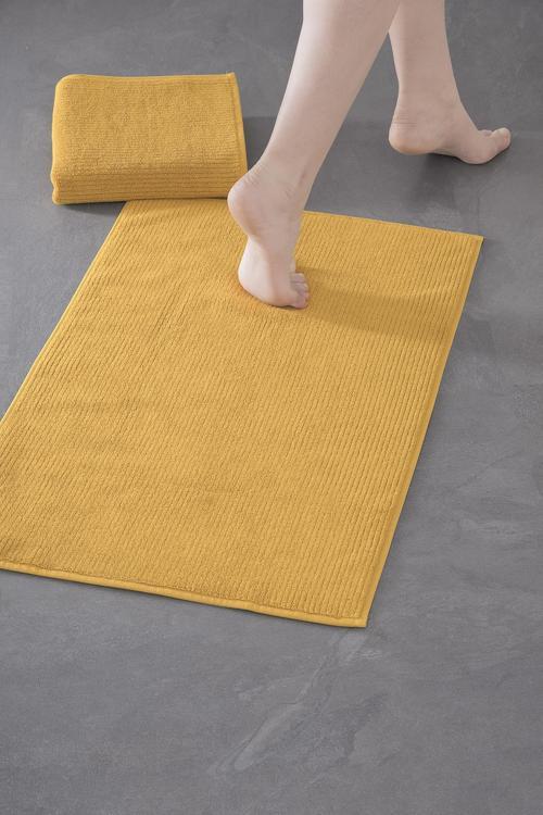 Pana Bathmat 101 - Yeni Trend, 50x75cm. 2ad.  Premium Ayak Havlusu / Banyo Paspas Seti