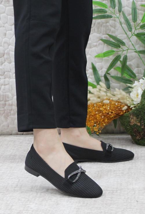 9534 Fashion Taşlı Kadın Babet