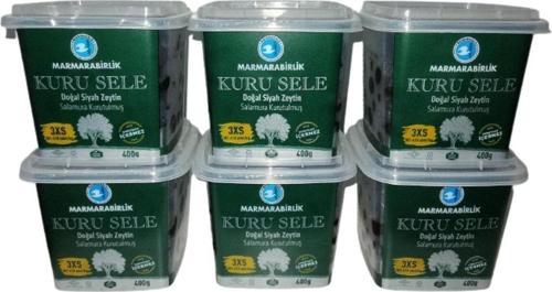 Kuru Sele Siyah Zeytin (3XS) 400gr*6 Adet