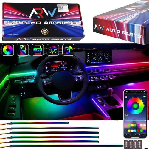 Volvo S40 2004-2012 Uyumlu 64 Renk 210 Mod Animasyonlu Araç İçi Ambiyans Led Aydınlatma