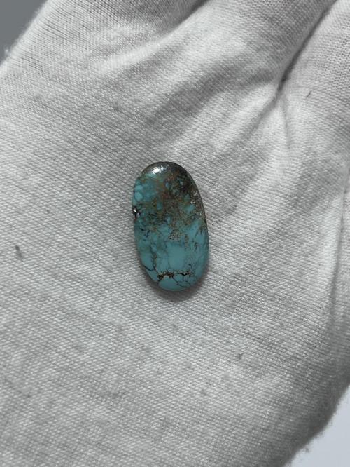 Okyanus Temalı Doğal Kabaşon Firuze Taşı 9,6 Karat - Turkuaz Taşı 1,94 Gram