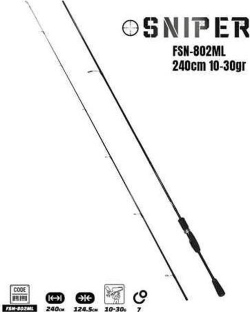 Sniper 240cm 10-30gr Spin Kamış FSN-802ML
