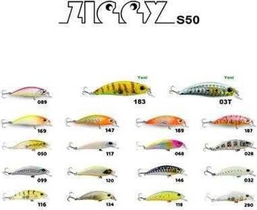Ziggy 50mm 3.6gr LRF Maket Balık 028 Zebra Glow