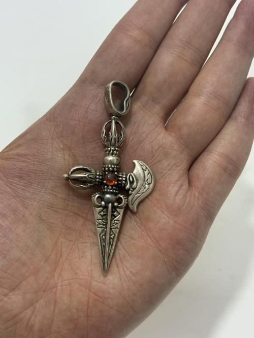 Mırzak Motifli 925 Ayar Gümüş Kolye Ucu 25,3 Gram
