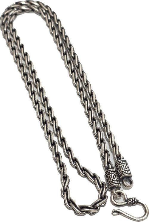 Zincir Motifli 925 Ayar Gümüş Kolye 4mm 38,95 Gram
