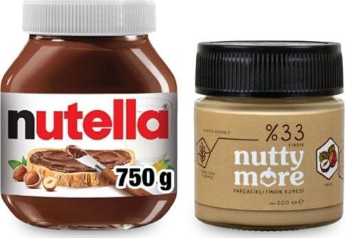 750 gr & Nutty More %33 Fındık Parçacıklı Fındık Ezmesi 200 gr