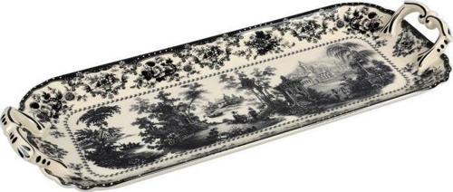 Florantıne Tepsi 42Cm Siyah