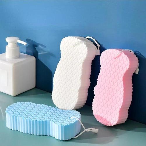2 adet Banyo Vücut Duş Süngeri Sihirli Vücut Ölü Deri Sökücü Vücut Masaj Peeling Fırçası Süngeri