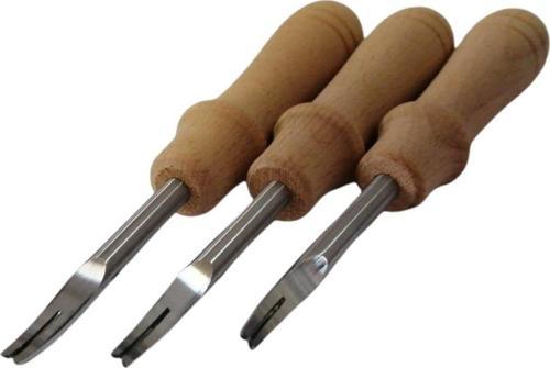 Ahşap Saplı Çapak Alma Bıçağı  Linör 0.8-1 mm Deri El Aleti