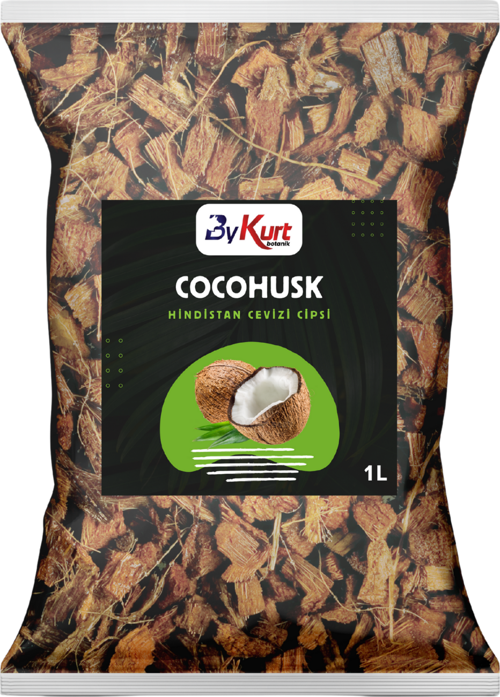 CocoHusk 1L Hindistan Cevizi Cipsi Orkide Bakımı ve Kök Gelişimi İçin Doğal Malzeme