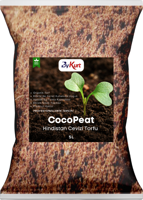 Cocopeat Hindistan Cevizi Torfu %100 Doğal Torf ve Bitki Toprağı Sinek Yapmaz 5L