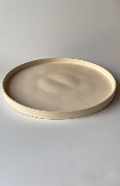 Yuvarlak Tabak 30 Cm Bej