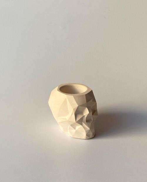 Skull Kürdanlık Bej