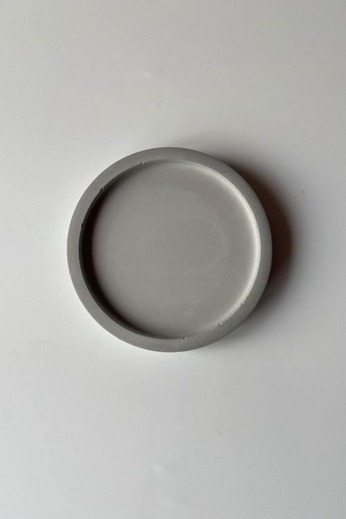 Yuvarlak Tabak 12 Cm Gri