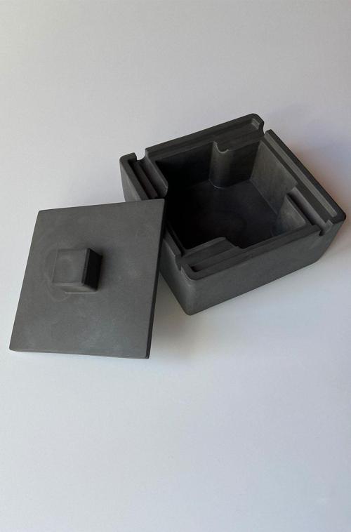 Square Kapaklı Kül Tablası Antrasit