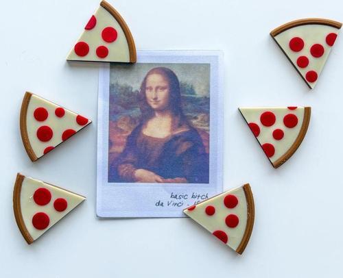 6'Lı Pizza Dilimleri Buzdolabı Magneti
