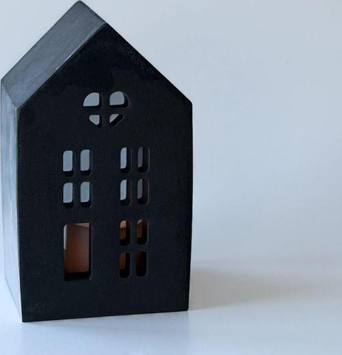 Ev Tealight Mumluk Antrasit