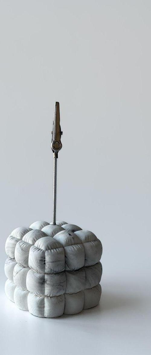 Soft Bubble Beton Notluk, Not Tutacağı Mermer Desen
