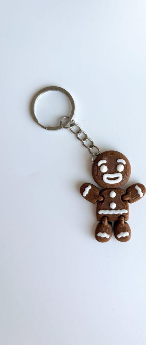 Gingerbread Gümüş Zincir Anahtarlık