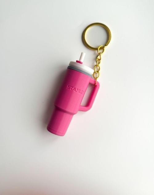 Quencher Pipetli Termos Gold Zincir Anahtarlık