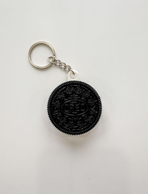 Oreo Gümüş Zincir Anahtarlık