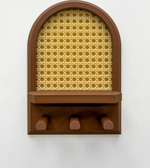 Rattan Duvar Askısı Anahtarlık