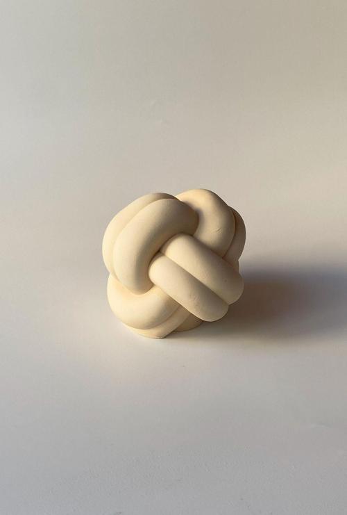 Knot Kitap Tutucu Bej