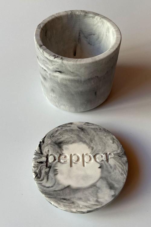 Beton Biberlik Kapaklı Mermer Desen