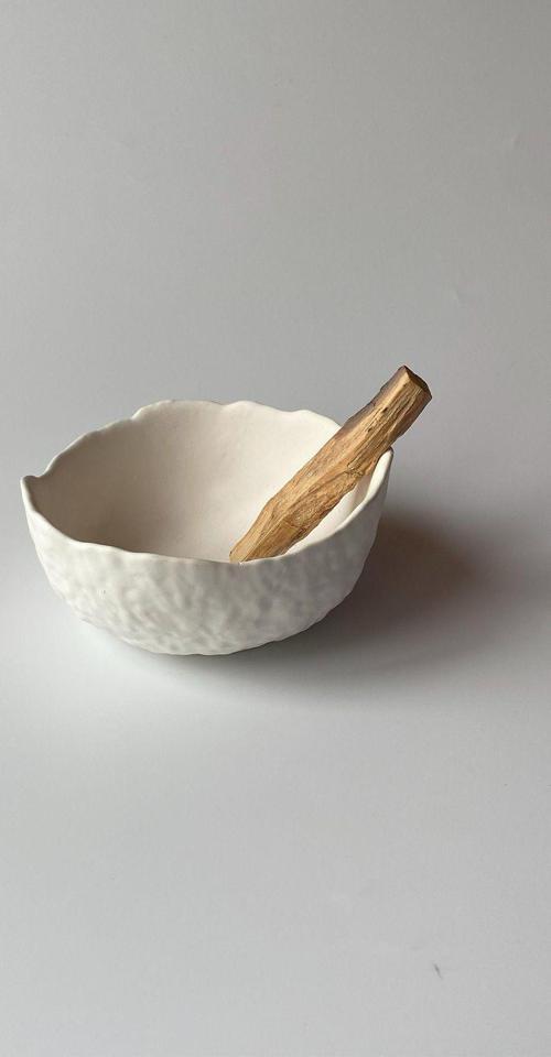 Dokulu Palo Santo Tütsülük Beyaz