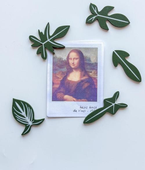 5'Li Philodendron Buzdolabı Magneti
