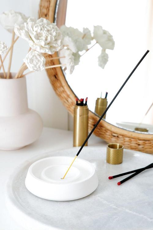 Minimal Palo Santo Tütsülük Beyaz