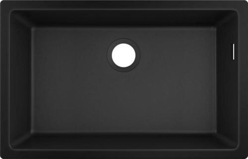 S510-U660 Tezgah Altı Granit Eviye 660 Grafit Siyahı