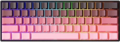 MONSGEEK FUN60 Max Shine-Through Black-Pink Gradient Hall Effect Manyetik Switch ARGB Kablosuz Hotswap Mekanik Gaming Klavye