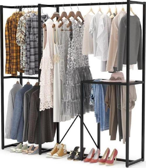 Toliahome Metal Portmanto Askılık Metal İskelet Vestiyer Kıyafet Askılığı 170x180 cm