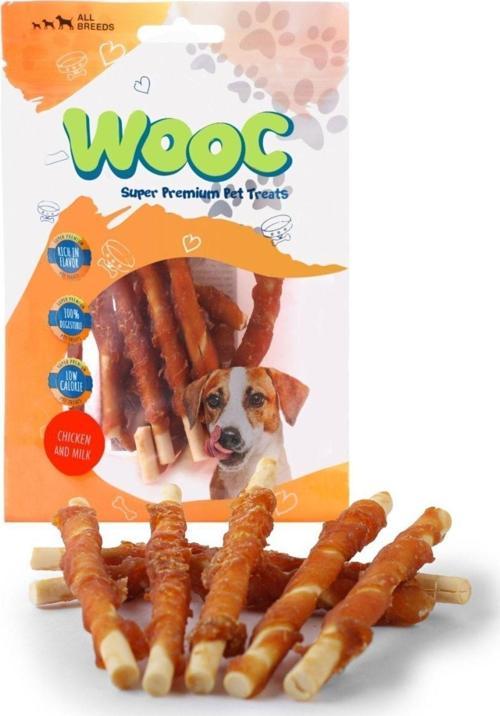 Wooc Dog Tavuk Sargılı Sütlü Stick Köpek Ödül Maması 80 Gr