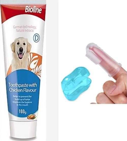 Neo Pet Market Tavuk Aromalı Kedi Ve Köpek Diş Macunu 100 Gr + Parmak Diş Fırçası