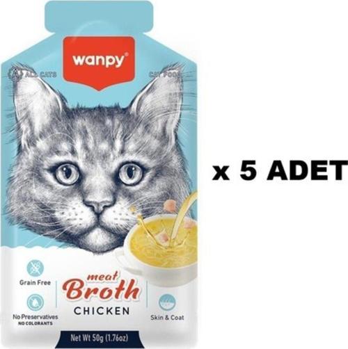 Kediler Için Tavuk Eti Çorbası 50 gr X 5 Adet