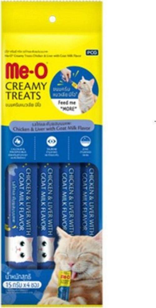 Meo Creamy Tavuk-ciğer&keçi Sütlü 4x15 gr