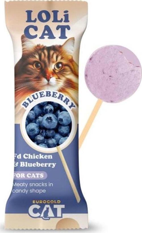 Saygın Pet EuroGold Cat LoliCat FD Kedi Lolipop Ödülü Yaban Mersini 1,5 Gr (15 li)