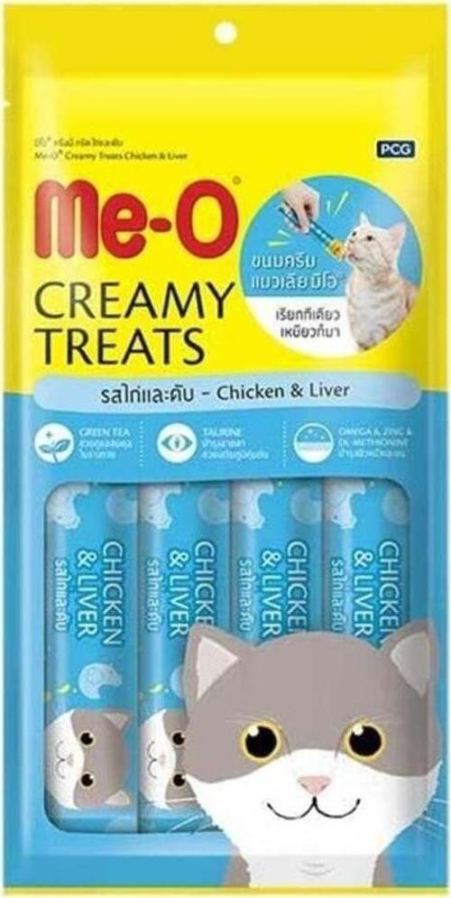 Meo Tavuklu Ve Ciğerli Krema Kedi Ödülü 4x15 Gr