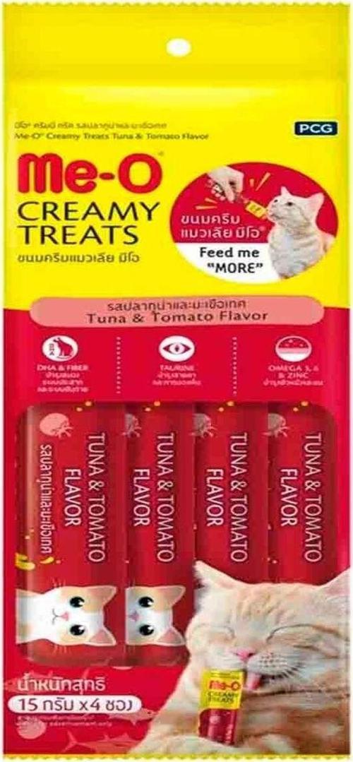 Meo Ton Balıklı Domatesli Krema Kedi Ödülü Kedi Çorbası 4x15 gr