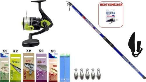 Remixon Strong 4.20m 100-250gr & Okuma Fin Chaser Neon Green 6000 SURF SETİ