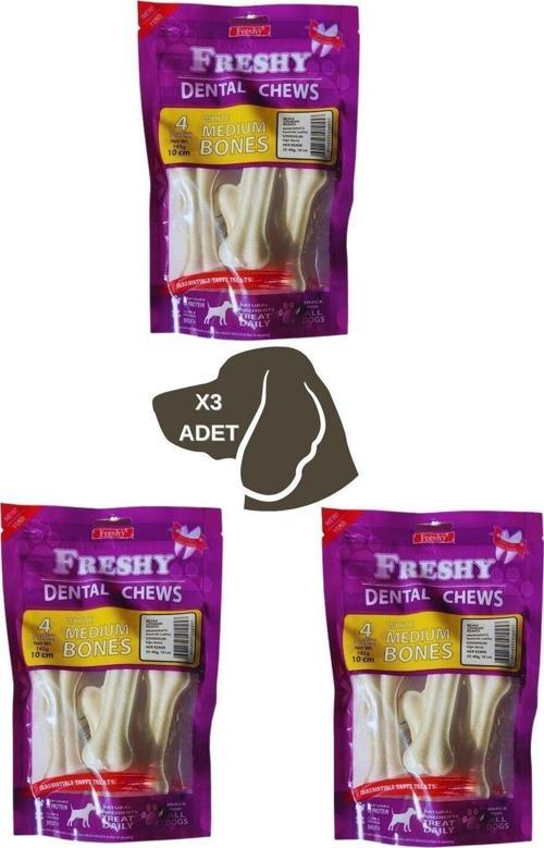 Beyaz Dental 10 Cm Kemik 4 Adet 3 Lü Paket