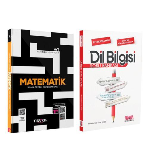Marka Yayınları AYT Matematik ve AKM Dil Bilgisi Soru Bankası Seti 2 Kitap