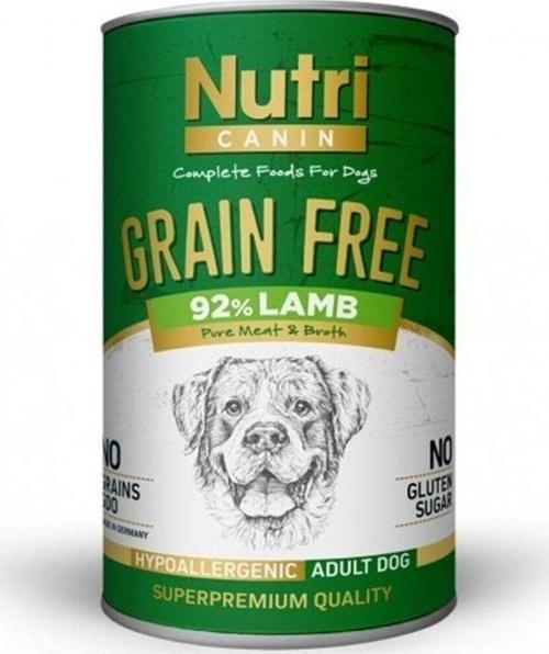 Nutri Canin Tahılsız Kuzu Etli Patatesli Köpek Konservesi 400 Gr(SKT.10.2024)